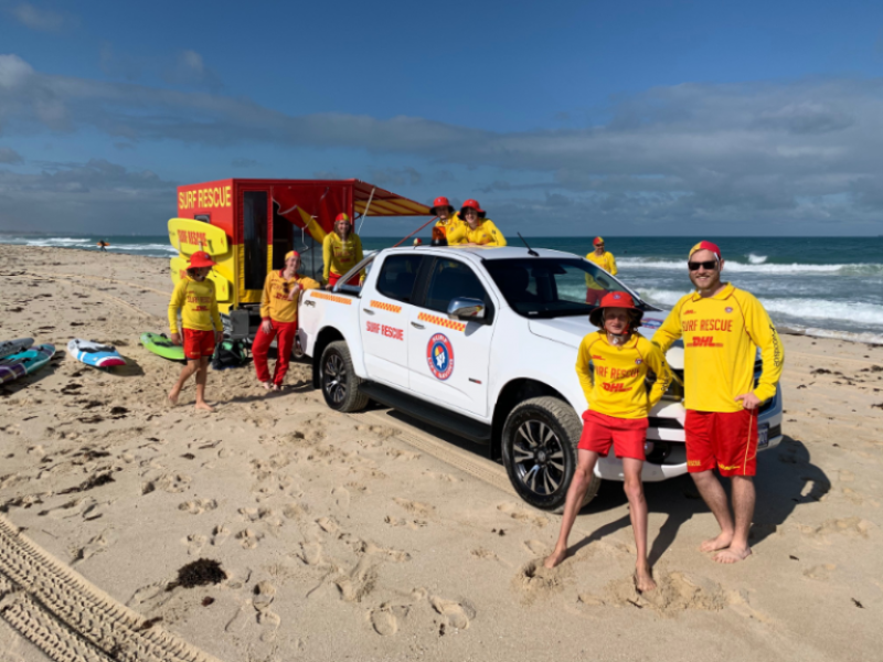 Surf Lifesavers At Trigg Beach